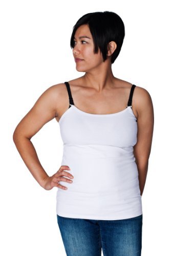 Undercover Mama Nursing Shirt/Nursing Tank - White - Small