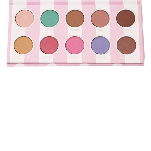 VWH Lidschatten Palette Speiseeis Eyeshadow Palette mit 10 Farben Make-up Set - 4