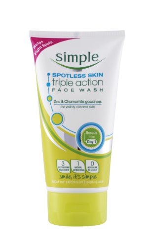 Simple Spotless Skin Triple Action Face Wash 150 ml - Pack of 6