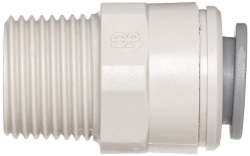 John Guest Straight Adaptor 3/8 inch Tube OD x 3/8 inch BSP Male Thread (one supplied) by John Guest - 2