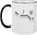 Produktbild EZYshirt® WM 2018 Deutschland Wunschname Wunschnummer Kaffeetasse Kaffeebecher