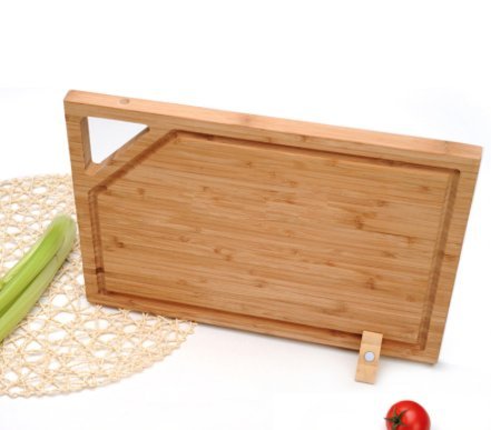 Bambus Schneidebrett mit Halter - 2