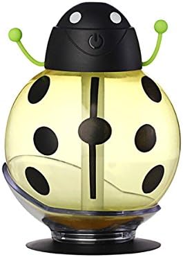Aromatherapy Essential Oil Humidifier Mini Portable USB Charger Humidifier Water Meter Home Office Car Humidity Baby Available Purified Air Night Light Function , yellow