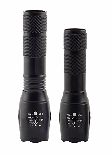 TGLOE (Tm) -1600LM CREE XM-L T6 LED ZOOMABLE Taschenlampe 2X 18650 Akku Ladegerät - 8