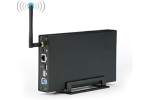 QERMULA Portable 3.5 '' HDD SSD boîtier Portable WiFi routeur USB3.0 Rj45 Ethernet NAS réseau Streaming Serveur boîtier de Stockage boîte