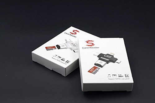 Wifun USB Micro SD Kartenleser Speicherkartenleser TF Kartenleser Blitzstecker Typ C für iPhone 6 6S 6 Plus iPad Air und Android Phone PC Macebook - 3