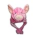 Price comparison product image FY Novetly Cute Unisex Adult Children Animal Hats Trapper Earflap Cap Winter Warm Plush Fancy Dress Christmas Halloween Cosplay Carnival Party Toys Gifts Pink Pig