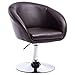 Produktbild SHATANQ Barhocker KüChenhocker Aus Kunstleder Barhocker White Seat Adjust 44-57Cm h,Schwarz,Hlh
