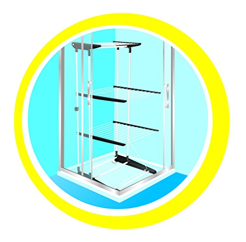 Vileda Viva Dry Multiflex Turmwäscheständer mit höhenverstellbaren und rausnehmbaren Trockenregalen - 8