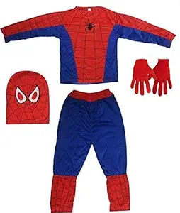 Bright Pickup Super Hero Dress + Glove +Mask Costume for Boys (2-3 Years) (11-12 Years)