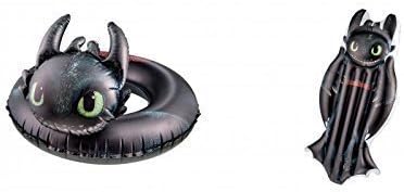 Lively Moments Dreamworks Dragons Summer Strandset Swimming Ring and Mattress/Toothless