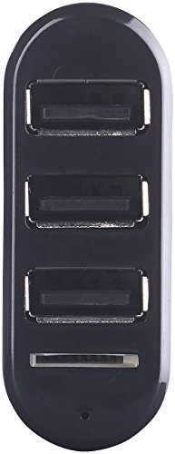 Xystec USB-2.0-Hub mit 3 Ports und microSD-Kartenleser, 180° drehbar - 4