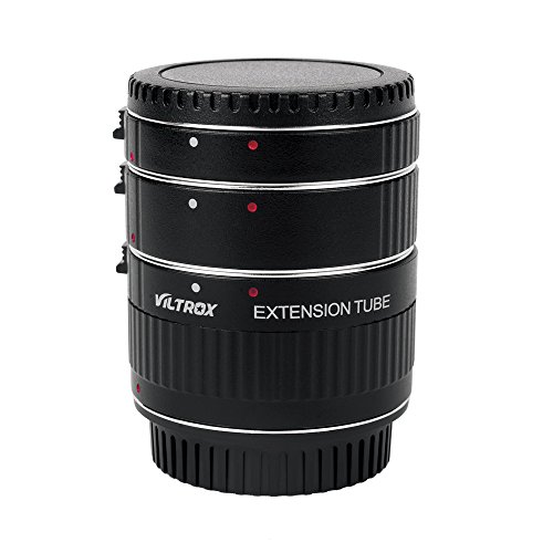 Andoer Viltrox DG-G autofocus AF TTL Tubes d extension Ring 12mm 20mm 36mm Set Metal Mount avec enjoliveurs pour Canon EF EF-S 35mm objectif DSLR