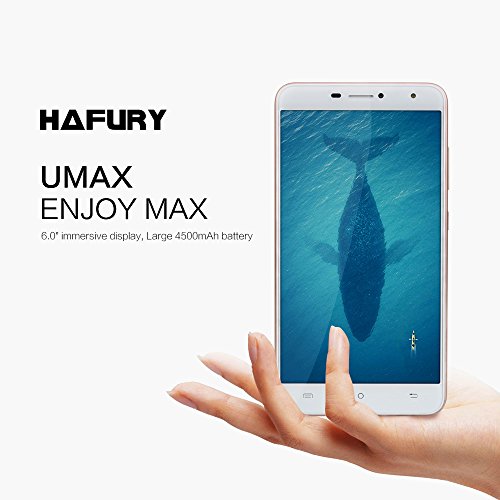 Cubot HAFURY UMAX Smartphone 3G WCDMA MTK6580 Quad Core 1.3GHz 2.5D 6.0 Pollici HD 1280 * 720 pixel Schermo a Sfioramento a 10 Punti Android 7.0 Nought 2GB RAM + 16GB ROM Fotocamere Doppie da 5MP + 13MP