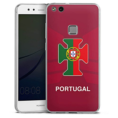 Huawei P10 lite Slim Case Silikon Hülle Schutzhülle Portugal EM Trikot Fußball Europameisterschaft