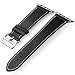 Produktbild OVEA Uhrenarmband Für Apple Watch Series 4/3/2/1 Premium Echtes Lederband Mit Rostfreier Stahl Schnalle Für Iwatch 38Mm/40Mm/42Mm/44M,Black,42Mm