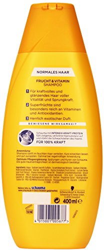 Schauma Frucht und Vitamin Shampoo, 2er Pack (2 x 400 ml) - 2