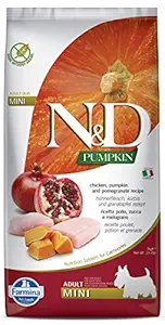 Farmina N&D Grain Free Pumpkin Chicken and Pomegranate Adult Food, 7 kg (Mini)