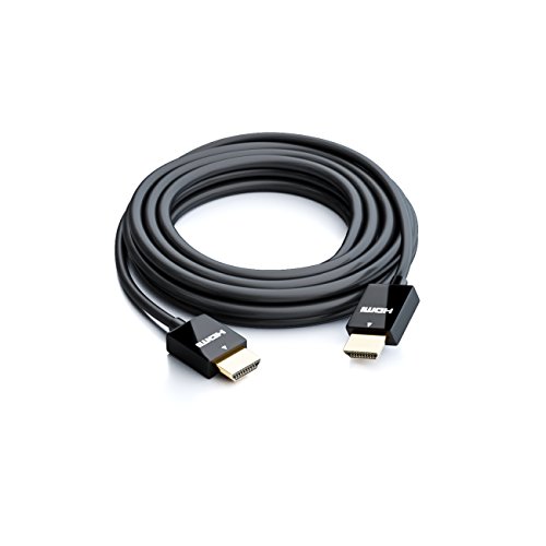 deleyCON 0,5m HDMI Kabel SLIM High Speed mit Ethernet (Neuster Standard) 3D 4K ULTRA HD SUPER flexibel - 4