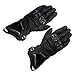 Produktbild CAheadY 1 Paar echtes Leder Moto Racing Motorrad Reiten Sicherheit volle Fingerhandschuhe Black L