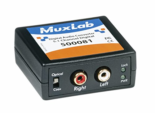 Preisvergleich Produktbild MuxLab 500081 Digitaler Audio Converter für Dolby Digital Schwarz