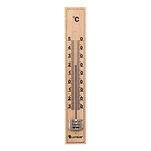 Lantelme 6278 Holzthermometer für Innen und Außenbereich - Temperaturanzeige Analog