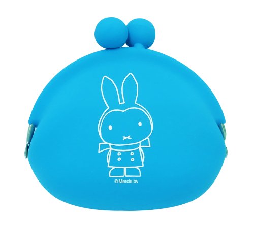 Preisvergleich Produktbild Silicon Tasche POCHI Miffy Blau MFP-002 (Japan-Import)