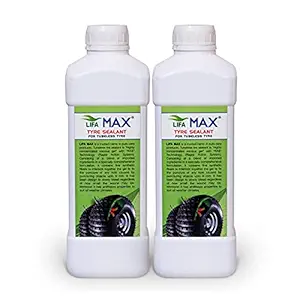 Lifa Max Tubeless Tyre Sealant | Anti Puncture Liquid | for Bike & Car | 2 X 1L