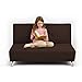 Chocolate Brown 2 Seater Convertible Clic Clac Childrens Sofa Bed