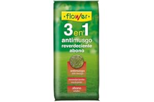 TODOCULTIVO Antimusgo Cesped Flower 5kgs - Abono fertilizante a base de sulfato de hierro, corrige musgos y líquenes a la vez que la clorosis férrica