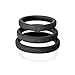 Produktbild Perfect Fit Brand Xact-Fit 3-Ring-Kit M-L Penisring-Set Silikon schwarz
