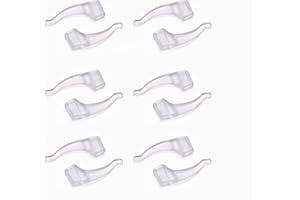 NORHOR 6 paia di cuscinetti in morbido Silicone occhiali da vista antiscivolo Gancio ferma occhiali in silicone