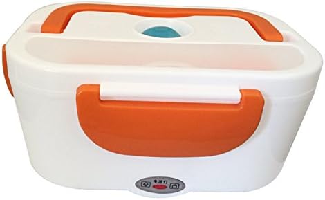 yxhflo All-electric steaming lunch boxes Plug-in the keep-warm electronic lunch boxes The lunch box heating,Orange