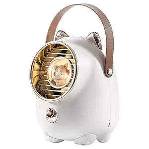 Desktop Humidification Spray Turbine Water-Cooled Small Fan Mute Mosquito Repellent Aromatherapy Air-Conditioning Cooler (white)