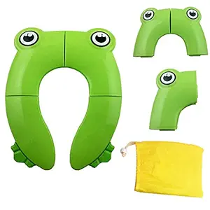 Eazy Kids Foldable Travel Potty with Carry Bag - Green