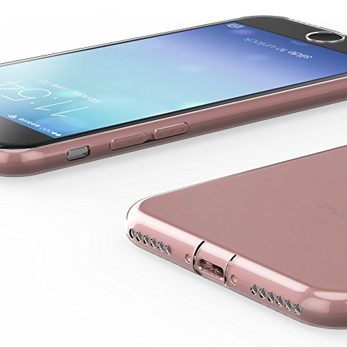 esorio® Apple iPhone 7 Hülle Case mit Kameraschutz + Lightning Staubschutz in rosegold - 3