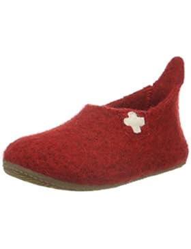 Living Kitzbühel Unisex-Kinder Slipper Schweizer Kreuz Hohe Hausschuhe