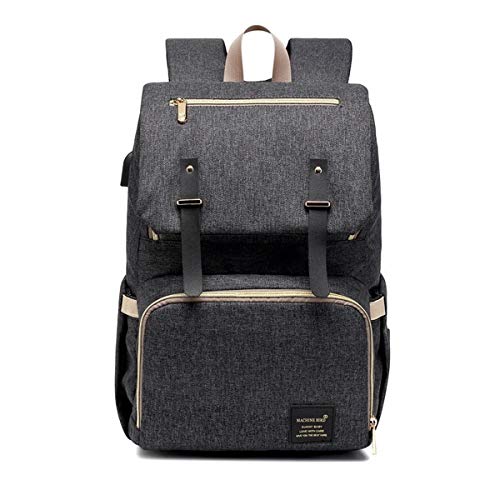 Preisvergleich Produktbild Abby Girls Wickeltasche Multifunktionale Mama Rucksack wasserdicht Mutterschaft Reisen Windeltaschen mit USB-Ladeanschluss für Babypflege, Mode, langlebig und stilvoll