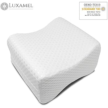 Coussin Genoux Rafraîchissant Pour Dormeurs Sur Le Côté - Mousse Mémoire De Gel, Sangle Réglable, Soulage Dos/hanches