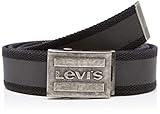 cinturon levis para hombre  Levi\'s Hackensack Cinturón, Negro (Regular Black 59), 110 (Talla del fabricante: ADJ110) para Hombre
