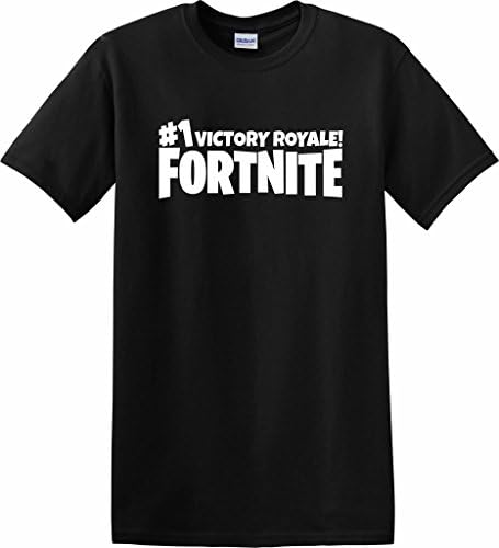 Apparel Prints Fortnite Number #1 Victory Royale PS4 Xbox One Online Gaming Fan T-Shirt (Medium)