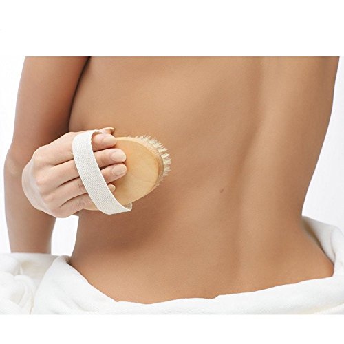 Badebürsten / Rückenbürste,Abnehmbar Holz Stiel Bad / Dusche Naturborste Kardätsche CIDBEST® Körper-Peeling Pinsel Perfekt für trockene Haut Bürsten, verbessert die Durchblutung , reduziert Cellulite ,Verbessert die Haut Gesundheit und Schönheit für Damen & Herren - 3