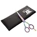 Professional Hairdressing Scissors 5.5 inch, Multi Titanium + Case