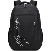 Amythe School Backpack Teenager Children 10 to 18 Years Large 28 L, Black | Waterproof Compartment Laptop Junior High School