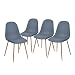 Produktbild Aingoo Arbeitsstuhl Küchenstühle Wohnzimmerstuhl küchenstuhl Esszimmerstuhl Bürostuhl Polsterstuhl Sitzgruppe Essgruppe Stuhlgruppe Ergonomische Stuhl In Blau, Solide Elegante Stühle, Belastbarkeit 120kg, 4 er Set