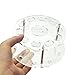 Tonsee 10 Hole Oval Makeup Brush Holder Drying Rack Organizer Cosmetic Shelf Tool (Transparent)