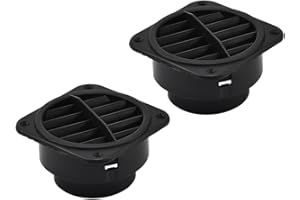 ‎BLUESHYHALL Blueshyhall 2 Stück Standheizung Luftauslass 42/60/75 mm, Drehbare Auto Heizung Diesel Standheizung Luftauslass Zubehör aus PP, Luftauslass für Standheizung von PKW, LKW, Wohnwagen (Quadrat, 75mm)