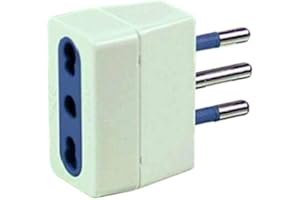 Poliplast ADATTATORE RIDUTTORE SEMPLICE SPINA 16A PRESA 10A / 16A BIANCO