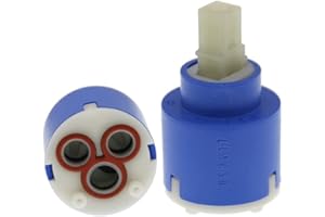 Schläfer | 480019 - Cartouche Robinet Mélangeur 35mm, Cartouche de Rechange en Céramique pour Mélangeur, Monocommande Basse Avec 2 pieds K35-A Kerox, 35mm