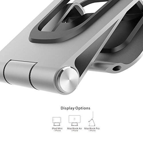 HAVIT HV-CH019 Laptop Ständer Halterungen, 3 in 1 Portable Laptopständer, geeignet für Macbook Air, Laptops /Notebooks /Tablets usw (Silber) - 7